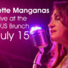 Antoinette Manganas at the Washington Jazz Society Brunch July 15